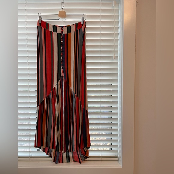 VICI Multicoloured Faux Button up Maxi Skirt - Picture 2 of 7